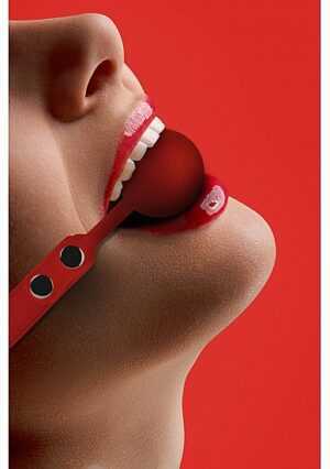 Ouch! - Silicone Ball Gag - Red