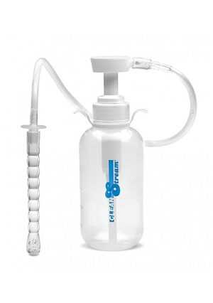 Pump Action Enema Bottle w/ Nozzle - Transparent