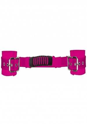 Adjustable Leather Handcuffs - Pink - Afbeelding 3