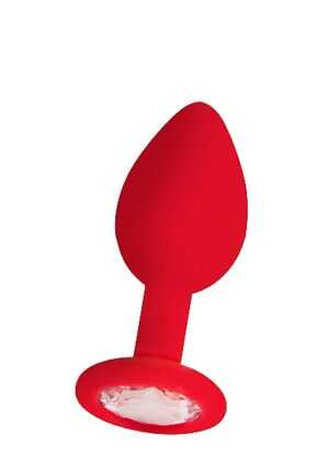 Diamond Butt Plug - Red - Regular
