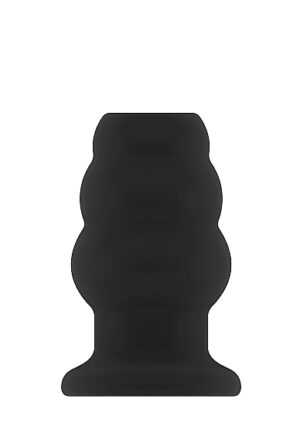 Sono - No.49 - Small Hollow Tunnel Butt Plug - 3 Inch - Blac