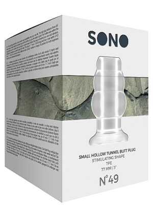 Sono - No.49 - Small Hollow Tunnel Butt Plug - 3 Inch - Tran - Afbeelding 3