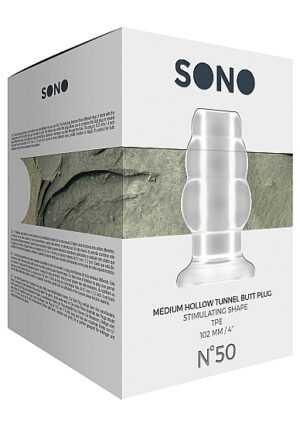 Sono - No.50 - Medium Hollow Tunnel Butt Plug - 4 Inch - Tra - Afbeelding 3