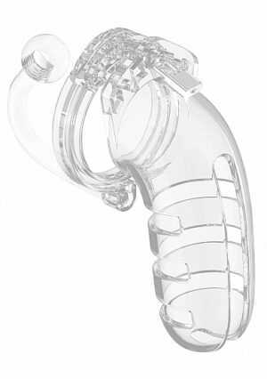 Model 12 - Chasity - 5.5" - Cage with Plug - Transparent