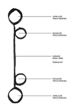 Spreader Bar with Hand and Ankle Cuffs - Afbeelding 7