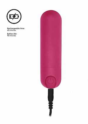7 Speed Rechargeable Bullet - Pink - Afbeelding 8