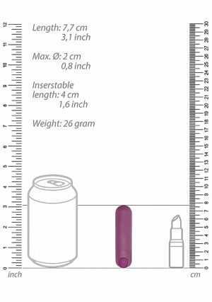 7 Speed Rechargeable Bullet - Purple - Afbeelding 4