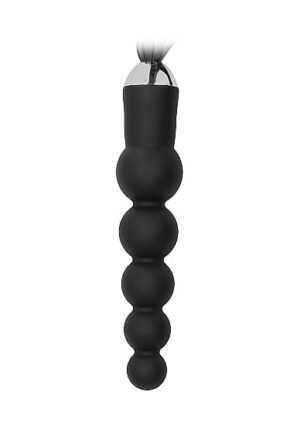 Black Whip with Curved Silicone Dildo - Black - Afbeelding 3
