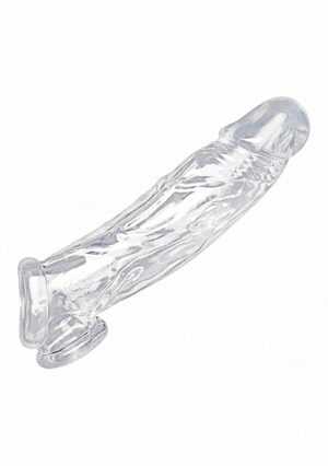 Realistic Clear Penis Enhancer and Ball Stretcher - Transparent