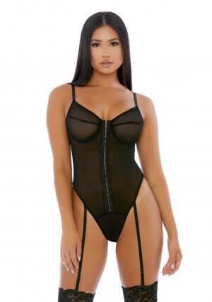 Nightly Hook Up Teddy - Black - S