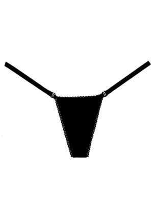 Adore Wetlook Panty - Black - O/S - Afbeelding 3