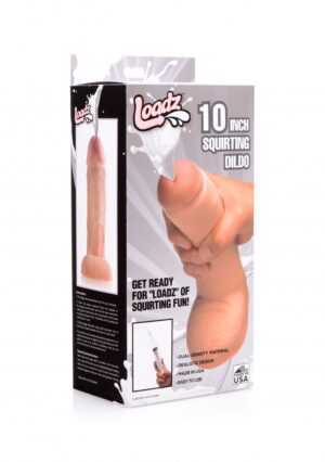 10 Inch Realistic Dual Density Squirting Dildo - Flesh - Afbeelding 6
