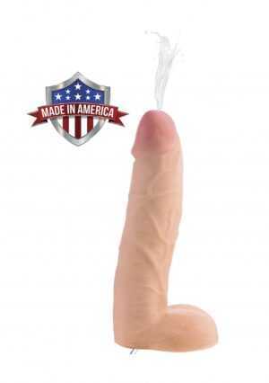 10 Inch Realistic Dual Density Squirting Dildo - Flesh - Afbeelding 8