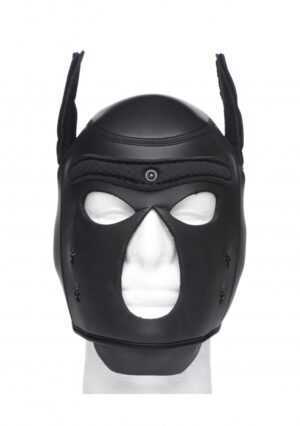 Spike Neoprene Puppy Hood - Black - Afbeelding 9