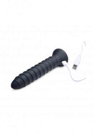 Power Screw 10X Spiral Silicone Vibrator - Pink - Afbeelding 3