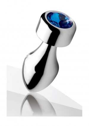 Weighted Base Aluminum Plug Blue Gem - Small - Afbeelding 4