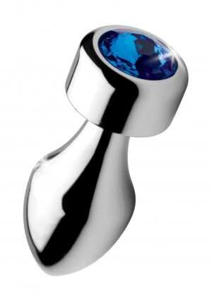 Weighted Base Aluminum Plug Blue Gem - Small - Afbeelding 5