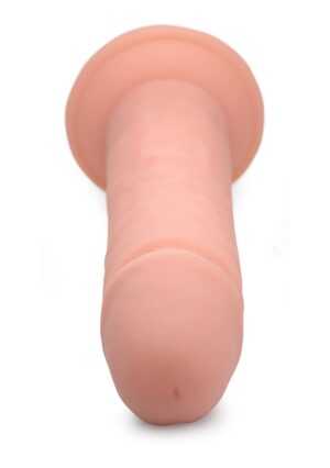 8 Inch Vibrating Remote Control Silicone Dildo - Flesh - Afbeelding 7
