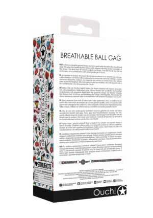 Breatheable Ball Gag - Old School Tattoo Style - Black - Afbeelding 3