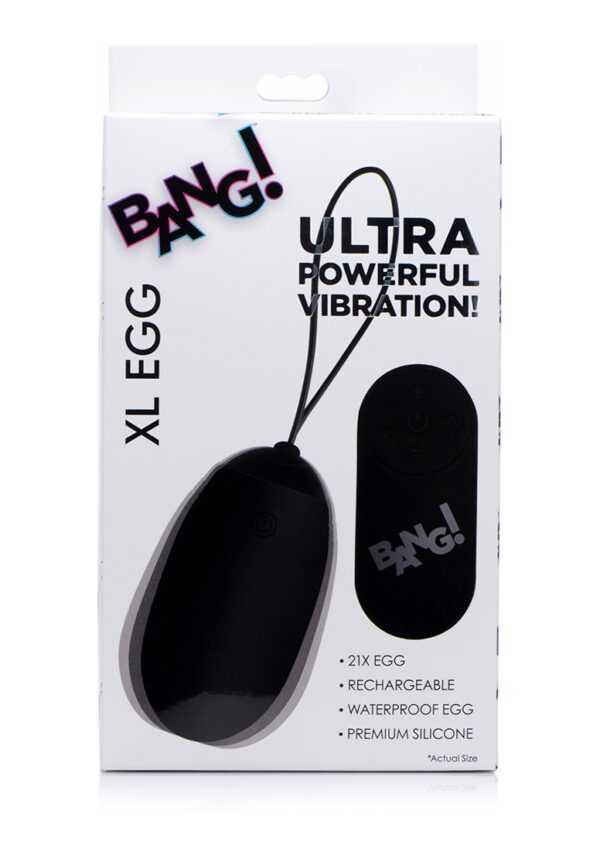 XL Vibrating Egg - Black