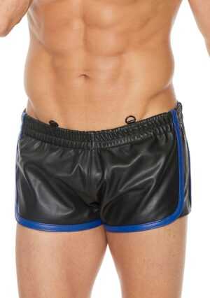 Versatile Shorts - Premium Leather - Black/Blu - L/XL