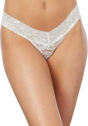 Lace Thong - OS - White