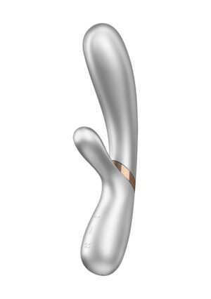 Hot Lover - Heating Rabbit Vibrator - silver/champagne -