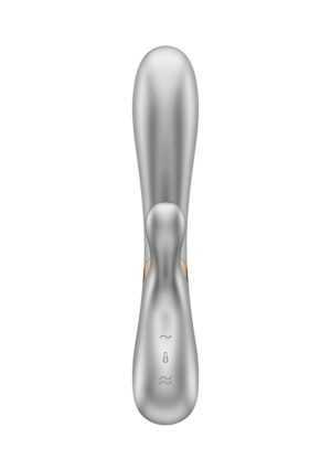 Hot Lover - Heating Rabbit Vibrator - silver/champagne - - Afbeelding 4