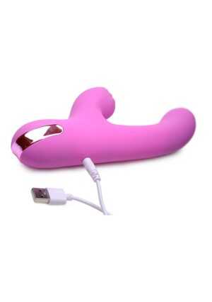 Silicone Pulsating and Vibrating Rabbit - pink - - Afbeelding 3