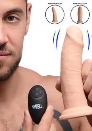 Swell 7X Inflatable & Vibrating 7" Silicone Dildo - Afbeelding 4