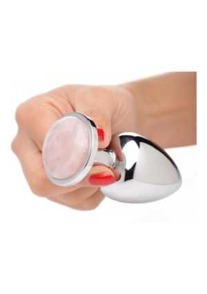 Gemstones Rose Quartz Gem Large Anal Plug - Afbeelding 3