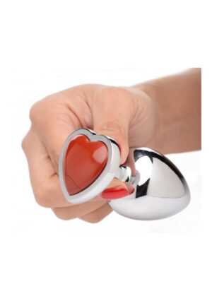 Gemstones Red Jasper Heart Large Anal Plug - Afbeelding 3