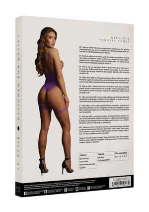 Open-cup strappy teddy - Purple - O/S - Afbeelding 4