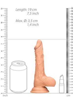 Dong with testicles 7'' - Flesh - Afbeelding 8