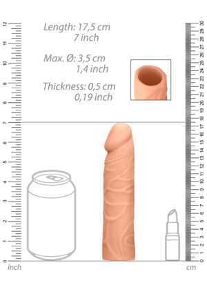 Penis Sleeve 7" - Flesh - Afbeelding 8