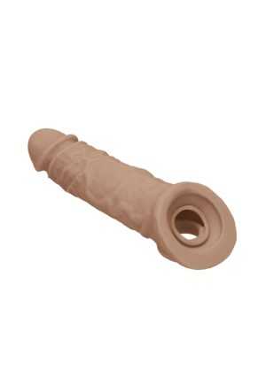 Penis Sleeve 8" - Tan - Afbeelding 6