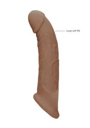 Penis Sleeve 9" - Tan - Afbeelding 3