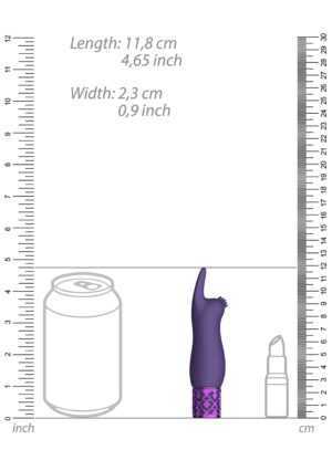 Elegance - Rechargeable Silicone Bullet - Purple - Afbeelding 3