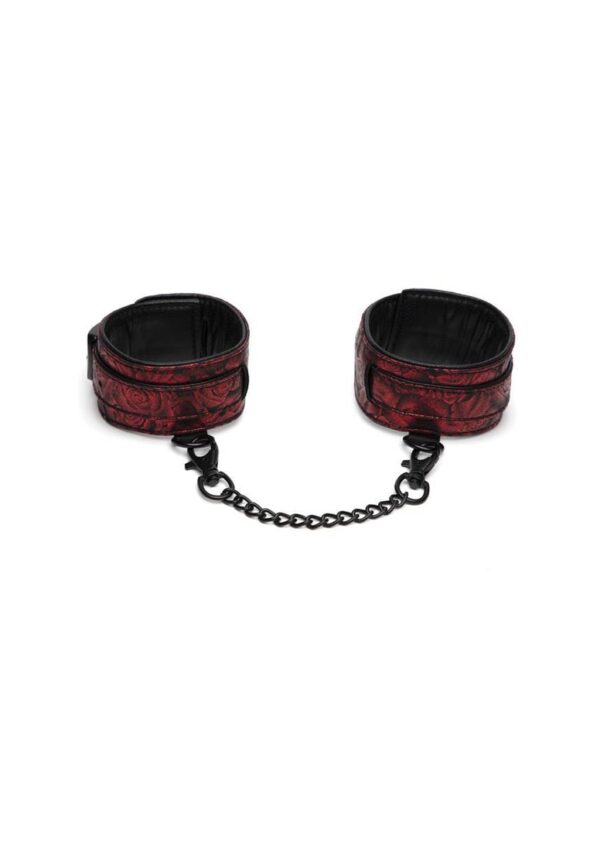 Sweet Anticipation Ankle Cuffs - Red