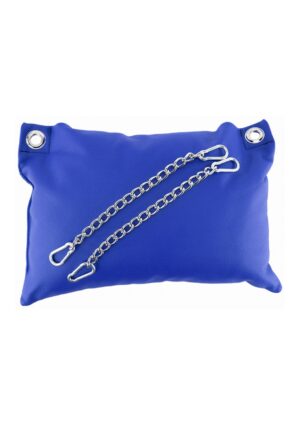 Leather pillow - Blue