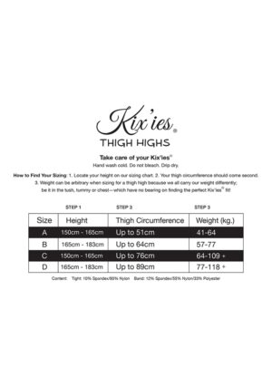 Beth Ann - Thigh High - C - Black - Afbeelding 6