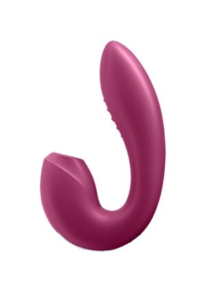 Insertable Double Air Pulse Vibrator Sunray - Berry - Afbeelding 3
