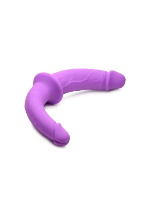 Double Charmer Silicone Double Dildo with Harness - Afbeelding 3
