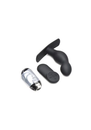 P-Spot Plugger 28X Silicone Prostate Plug with Harness and Remote Control