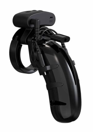 Model 22 - Chastity - 4.5" - Cock Cage with Electro - Black