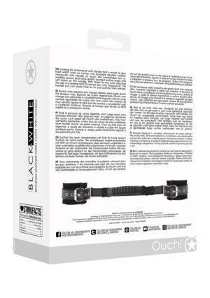 Bonded Leather Hand Cuffs With Handle - Afbeelding 3