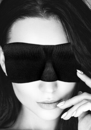 Satin Curvy Eye Mask - With Elastic Straps - Afbeelding 1