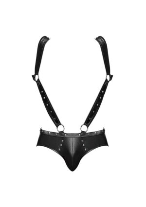 Uranus - Jockslip met Jarretelbandjes en Open Achterkant in Harnasstijl - L/XL - Afbeelding 5