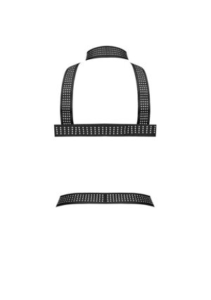 Elastic Studded Harness - Black - OS - Afbeelding 5