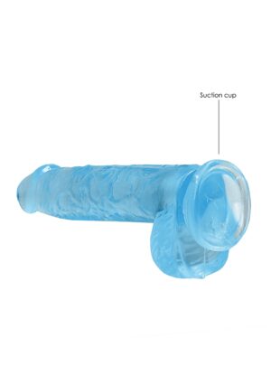 6" / 15 cm Realistic Dildo with Balls - blue - Afbeelding 5